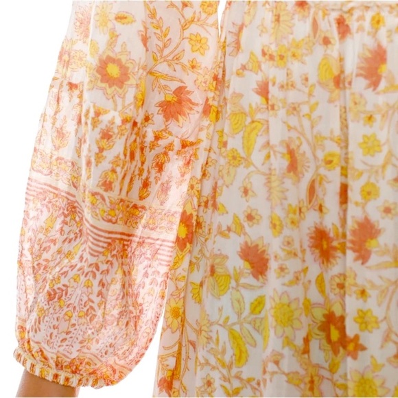 Billabong Endless Sunset Boho Long Sleeve Maxi Dress - Picture 7 of 10